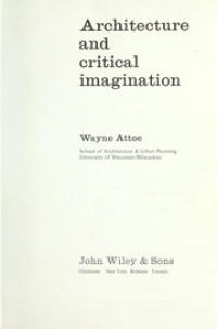 Architecture and Critical Imagination